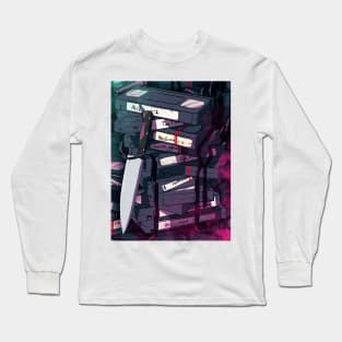 VHS horror 80s Long Sleeve T-Shirt